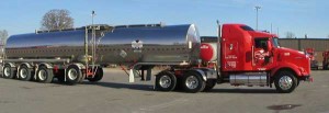 Quad axle - insulated stainless steel trailer.
