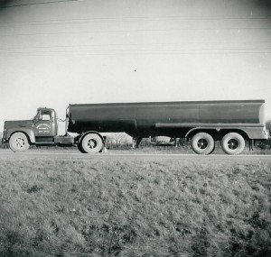 1955 Tractor and trailer. (January 1958)